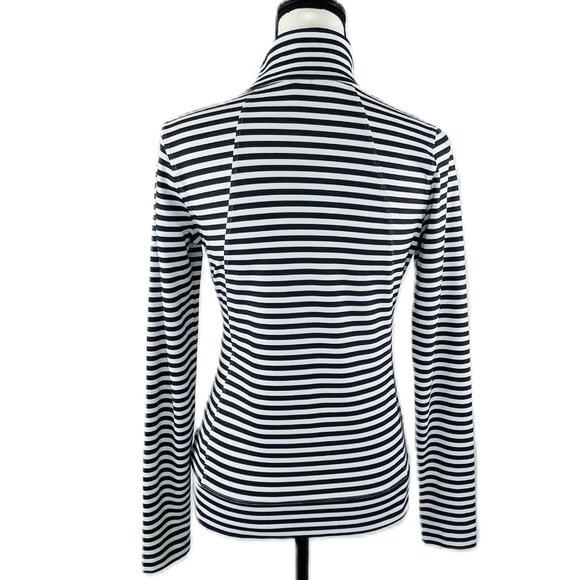 Black/White Stripe Lightweight Jacket by Lole, XS/TP - Picture 2 of 4